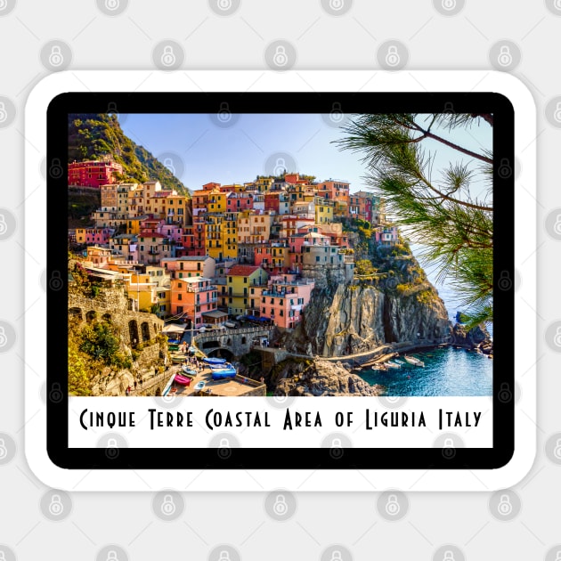 Cinque Terre Coastal Area of Liguria Italy Sticker by Gear 4 U